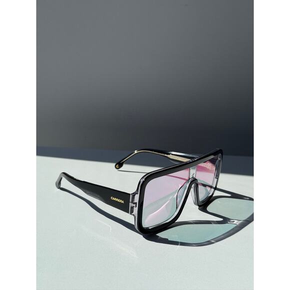 NEW Carrera Flaglab 14 Aviator Sunglasses in Black Mirrored - Picture 6 of 10